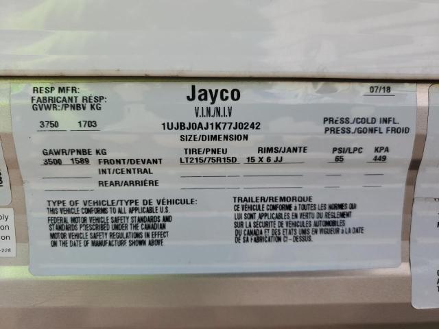 1UJBJ0AJ1K77J0242 - 2019 JYFL MOTORHOME WHITE photo 10