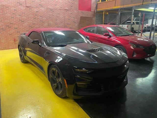 1G1FH3D72K0137481 - 2019 CHEVROLET CAMARO SS BLACK photo 1