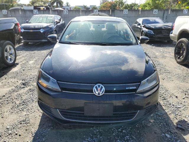 3VW637AJ5EM228076 - 2014 VOLKSWAGEN JETTA HYBRID BLACK photo 5