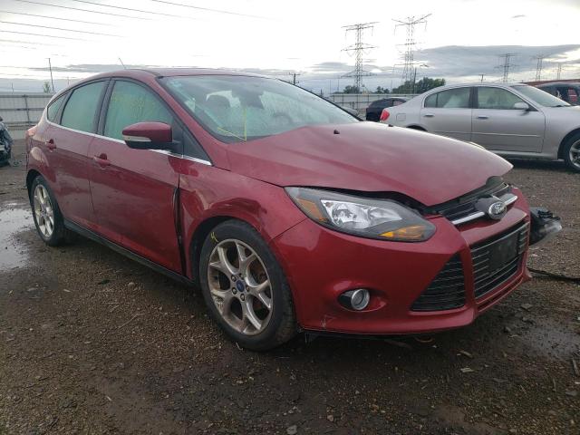 1FADP3N27DL176059 - 2013 FORD FOCUS TITANIUM RED photo 1