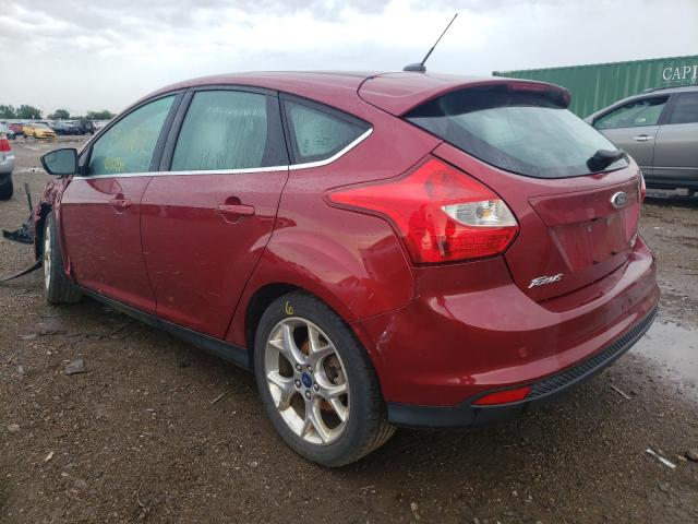 1FADP3N27DL176059 - 2013 FORD FOCUS TITANIUM RED photo 3