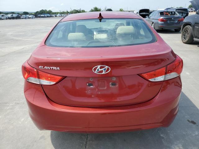 KMHDH4AE7DU531816 - 2013 HYUNDAI ELANTRA GLS RED photo 6