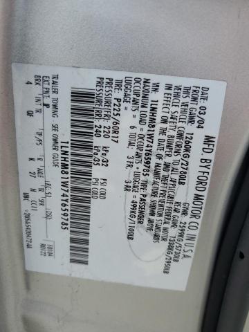 1LNHM81W74Y659785 - 2004 LINCOLN TOWN CAR EXECUTIVE Silber Foto 12