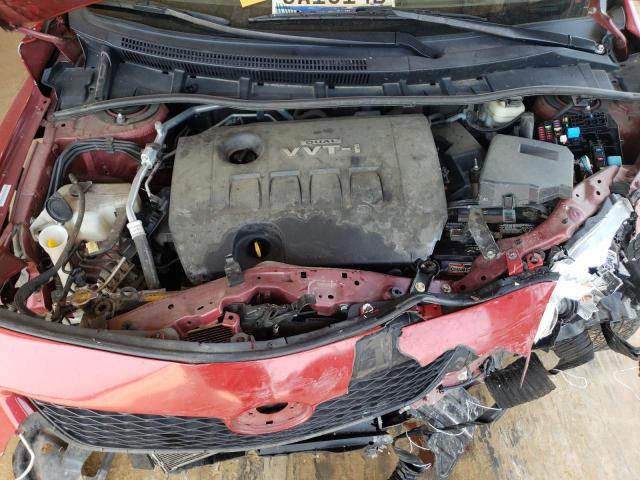 1NXBU40E49Z036209 - 2009 TOYOTA CARROLLA BASE RED photo 11