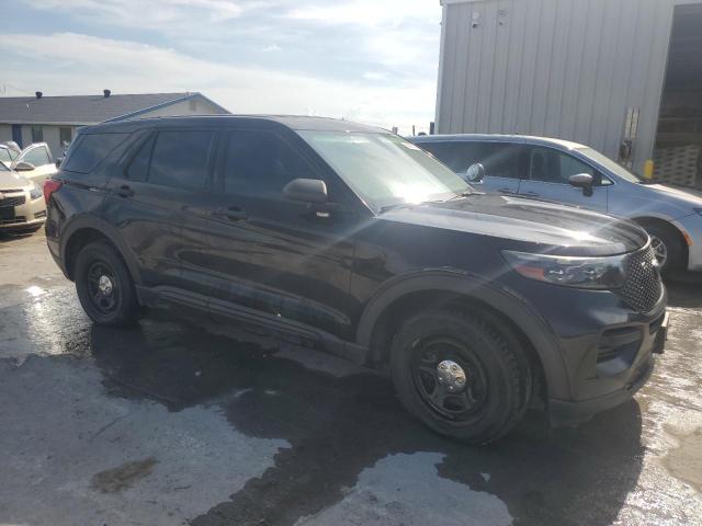 1FM5K8ABXMGA44045 - 2021 FORD EXPLORER POLICE INTERCEPTOR BLACK photo 4