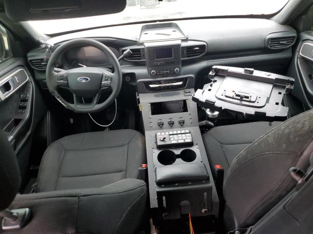 1FM5K8ABXMGA44045 - 2021 FORD EXPLORER POLICE INTERCEPTOR BLACK photo 8