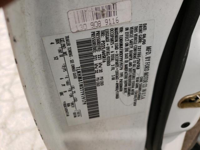 1LNHM81WXYY919179 - 2000 LINCOLN TOWN CAR EXECUTIVE WHITE photo 12