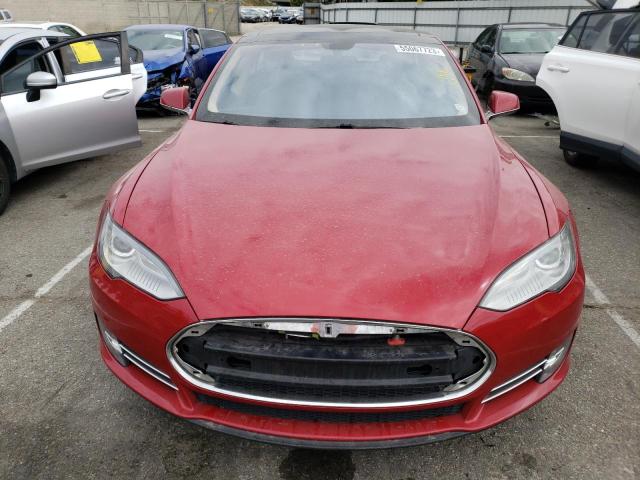5YJSA1DP7DFP12953 - 2013 TESLA MODEL S Qırmızı foto 5