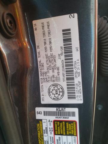 5TFUM5F12GX068434 - 2016 TOYOTA TUNDRA DOUBLE CAB SR/SR5 CHARCOAL photo 13