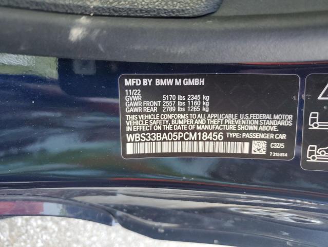 WBS33BA05PCM18456 - 2023 BMW M4 COMPETITION BLUE photo 13