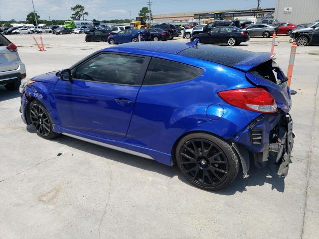 KMHTC6AE9DU164763 - 2013 HYUNDAI VELOSTER TURBO BLUE photo 2