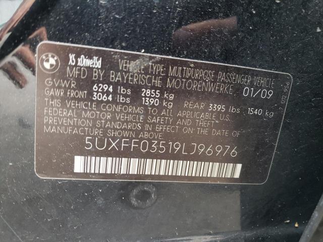 5UXFF03519LJ96976 - 2009 BMW X5 XDRIVE35D BLACK photo 13