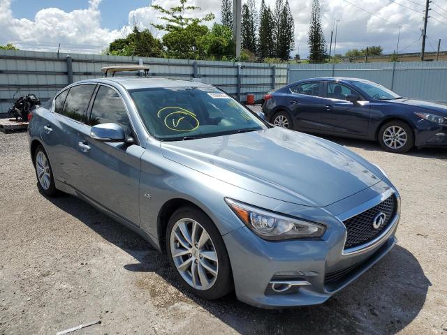 JN1EV7AP3GM304697 - 2016 INFINITI Q50 PREMIUM BLUE photo 4