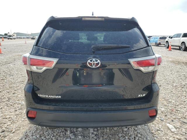 5TDKKRFH7GS145192 - 2016 TOYOTA HIGHLANDER XLE BLACK photo 6