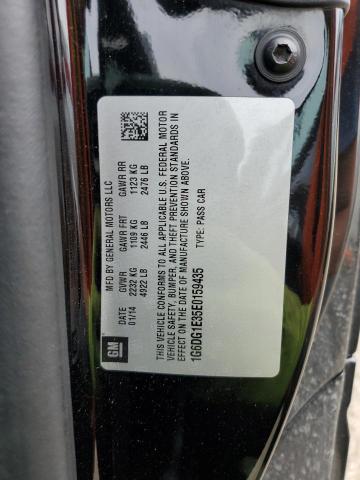 1G6DG1E35E0159435 - 2014 CADILLAC CTS PERFORMANCE COLLECTION BLACK photo 12