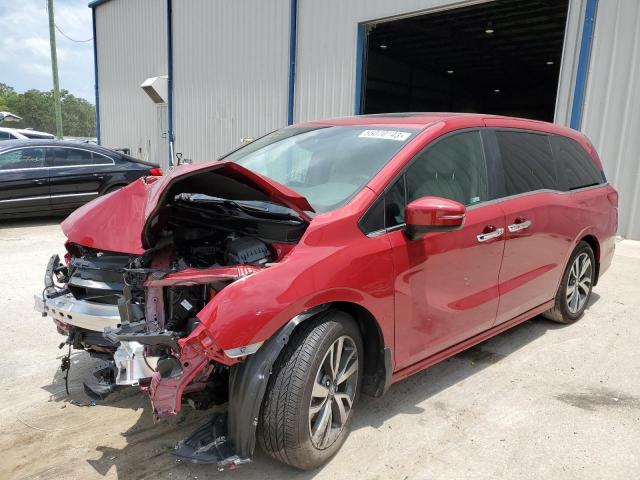 5FNRL6H8XPB034132 - 2023 HONDA ODYSSEY TOURING BURGUNDY photo 1