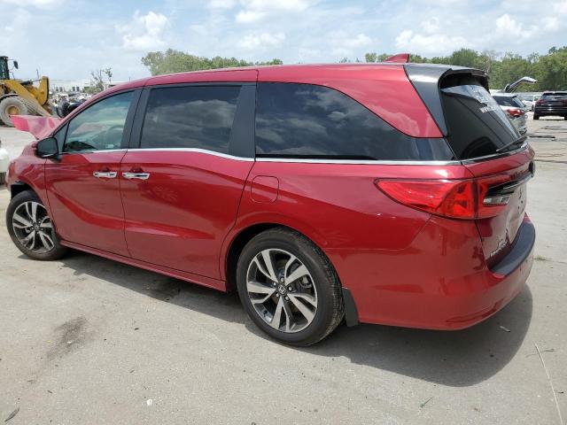 5FNRL6H8XPB034132 - 2023 HONDA ODYSSEY TOURING BURGUNDY photo 2