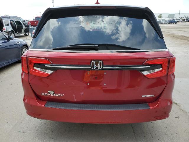 5FNRL6H8XPB034132 - 2023 HONDA ODYSSEY TOURING BURGUNDY photo 6