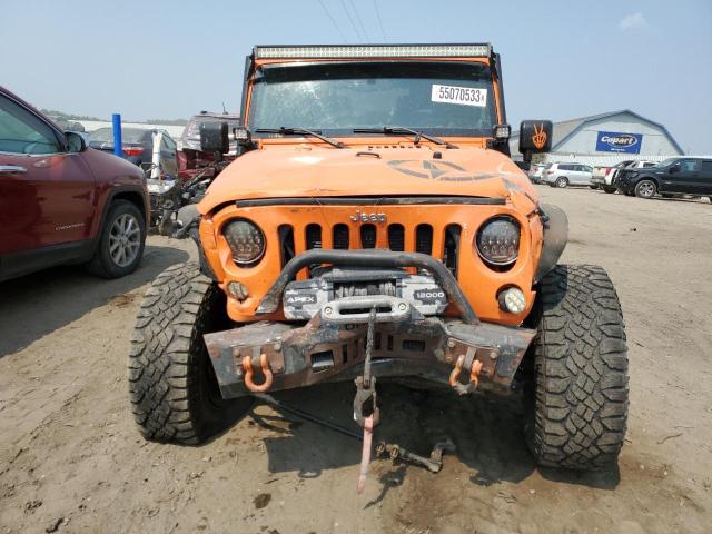 1C4AJWAG1CL128721 - 2012 JEEP WRANGLER SPORT ORANGE photo 5