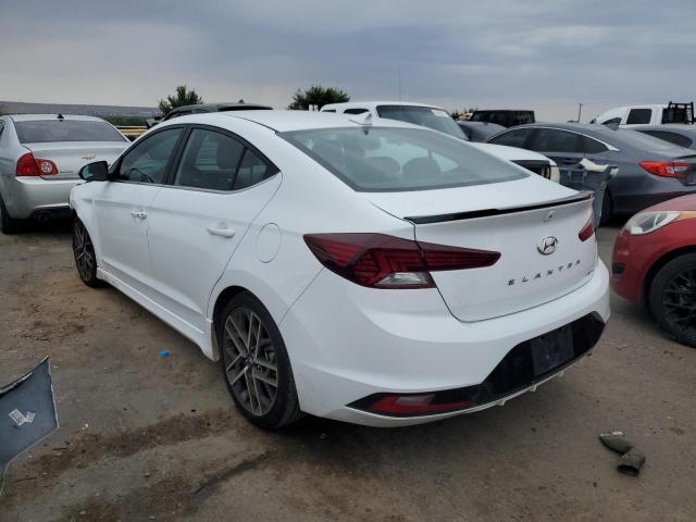 KMHD04LB0LU990467 - 2020 HYUNDAI ELANTRA SPORT WHITE photo 2