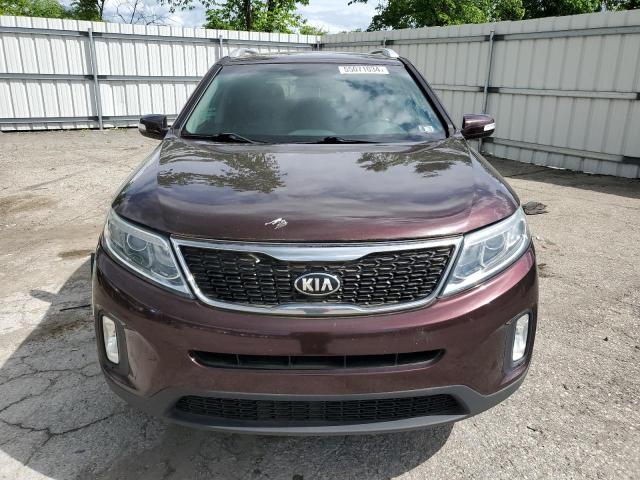 5XYKUDA72FG654422 - 2015 KIA SORENTO EX BURGUNDY photo 5