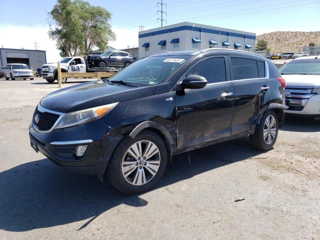 KNDPCCAC2F7786318 - 2015 KIA SPORTAGE EX BLACK photo 1