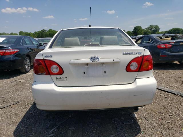 JTDBR32E542020540 - 2004 TOYOTA COROLLA CE WHITE photo 6