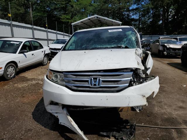 5FNRL5H61BB056764 - 2011 HONDA ODYSSEY EXL WHITE photo 5