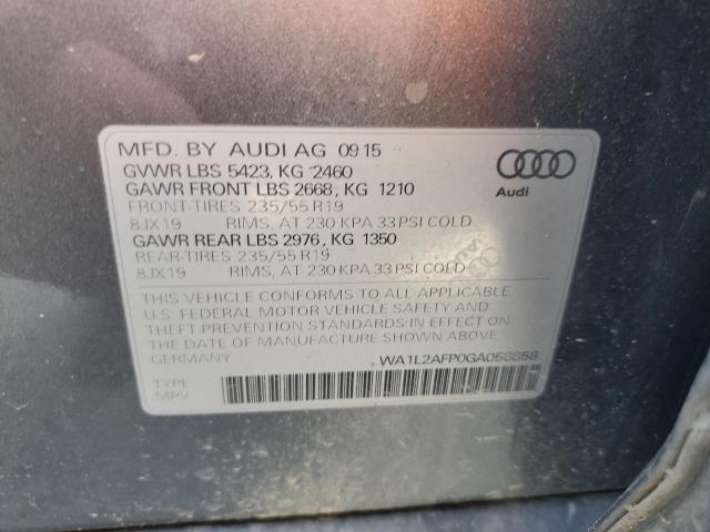 WA1L2AFP0GA056858 - 2016 AUDI Q5 PREMIUM PLUS GRAY photo 14