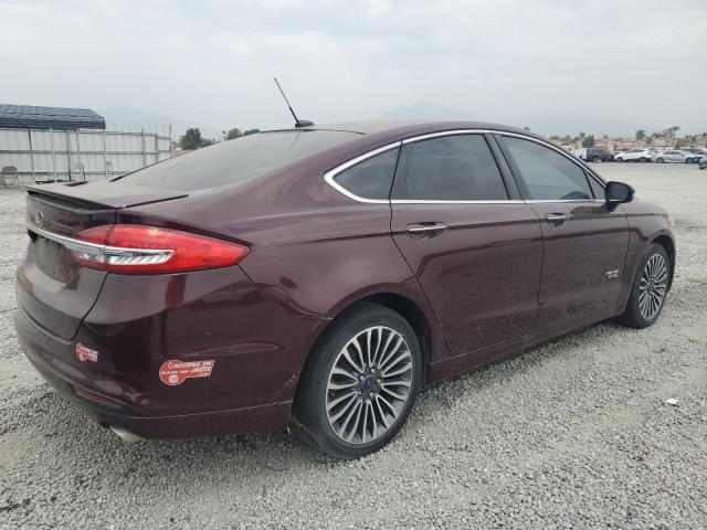 3FA6P0SU9HR275390 - 2017 FORD FUSION TITANIUM PHEV BURGUNDY photo 3