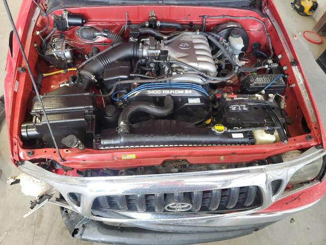 5TEGN92N94Z449261 - 2004 TOYOTA TACOMA DOUBLE CAB PRERUNNER RED photo 11