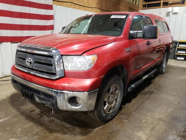 5TFUY5F13CX232689 - 2012 TOYOTA TUNDRA DOUBLE CAB SR5 RED photo 1