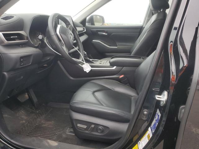 5TDGZRBH4NS581356 - 2022 TOYOTA HIGHLANDER XLE BLACK photo 7