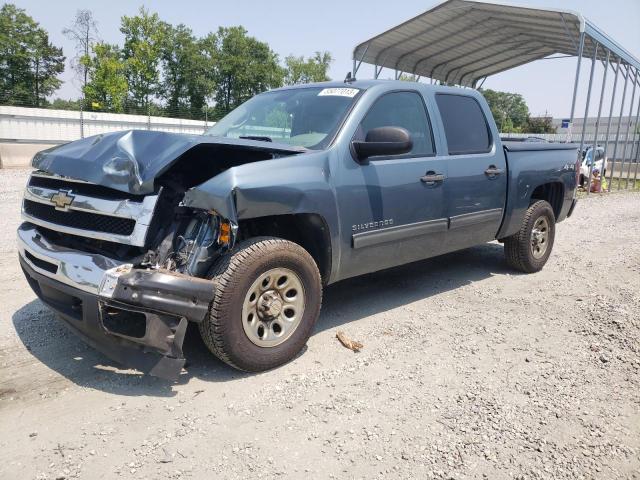 3GCRKREA1AG289927 - 2010 CHEVROLET SILVERADO K1500 LS BLUE photo 1