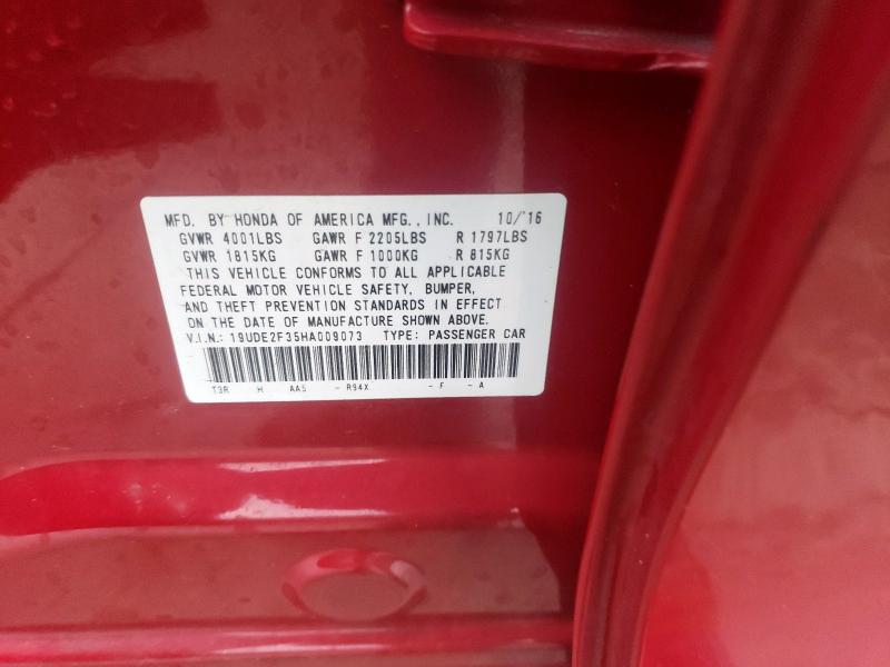 19UDE2F35HA009073 - 2017 ACURA ILX BASE WATCH PLUS RED photo 13