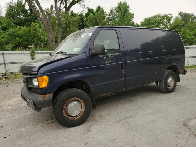 1FTNE24W25HA41482 - 2005 FORD ECONOLINE E250 VAN BLUE photo 1