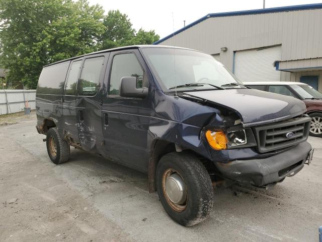 1FTNE24W25HA41482 - 2005 FORD ECONOLINE E250 VAN BLUE photo 4