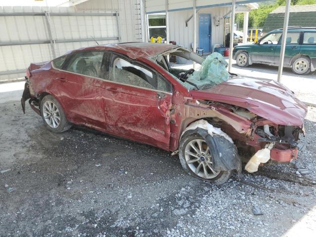 3FA6P0LU3HR278297 - 2017 FORD FUSION SE HYBRID MAROON photo 4