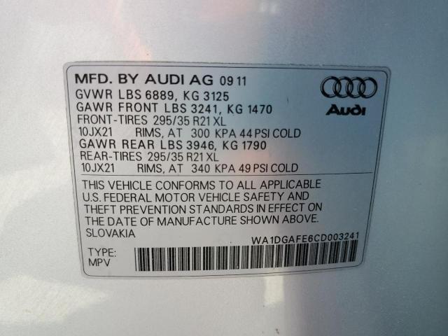 WA1DGAFE6CD003241 - 2012 AUDI Q7 PRESTIGE 银色 照片 13