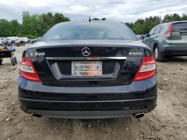 WDDGF8BB2BR133261 - 2011 MERCEDES-BENZ C 300 4MATIC BLACK photo 6