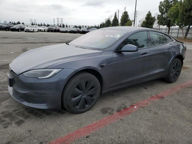5YJSA1E56NF475094 - 2022 TESLA MODEL S Մոխրագույն լուսանկար 1