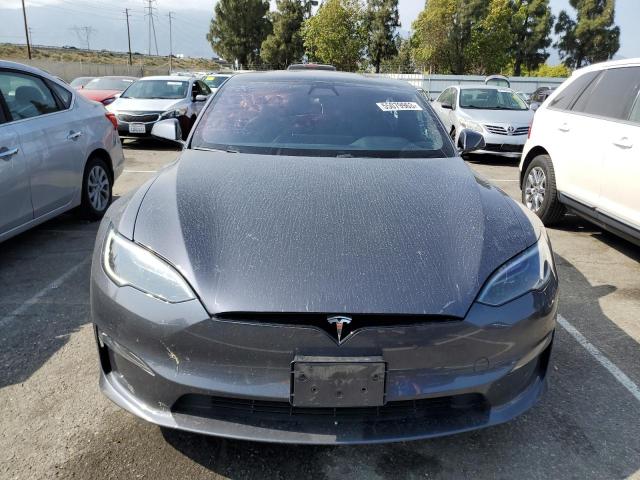5YJSA1E56NF475094 - 2022 TESLA MODEL S Մոխրագույն լուսանկար 5