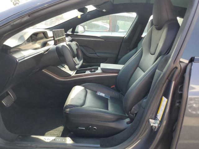 5YJSA1E56NF475094 - 2022 TESLA MODEL S Մոխրագույն լուսանկար 7