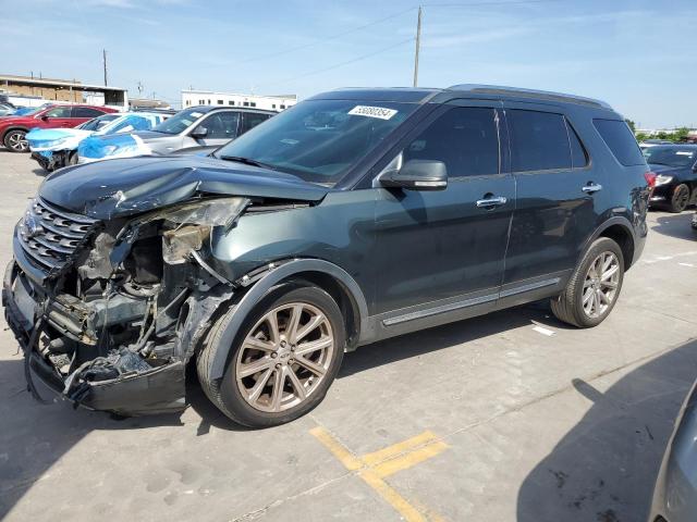 1FM5K8F87GGA71267 - 2016 FORD EXPLORER LIMITED GREEN photo 1