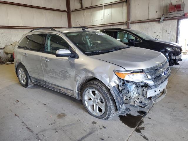 2FMDK3J90DBB94605 - 2013 FORD EDGE SEL SILVER photo 4