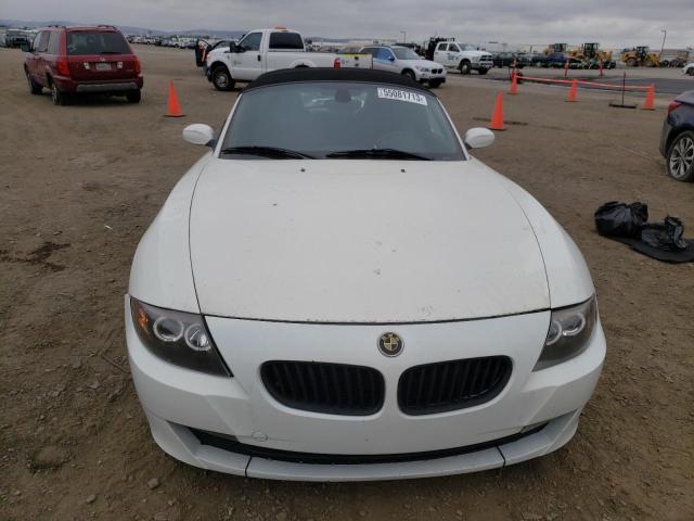 4USBU335X7LW73421 - 2007 BMW Z4 3.0 WHITE photo 5