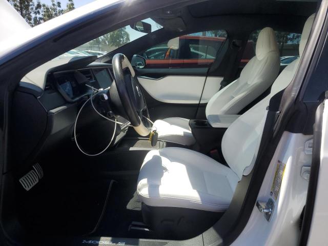 5YJSA1E42LF401157 - 2020 TESLA MODEL S WHITE photo 7