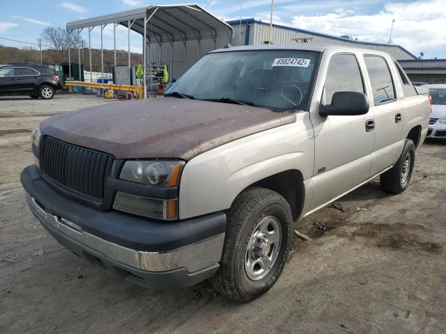 3GNEC12T54G325889 - 2004 CHEVROLET AVALANCHE C1500 GRAY photo 2