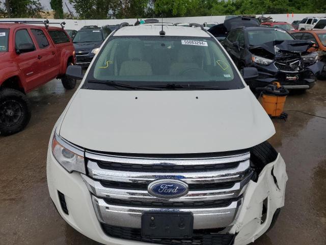 2FMDK3GC7BBB60712 - 2011 FORD EDGE SE WHITE photo 5