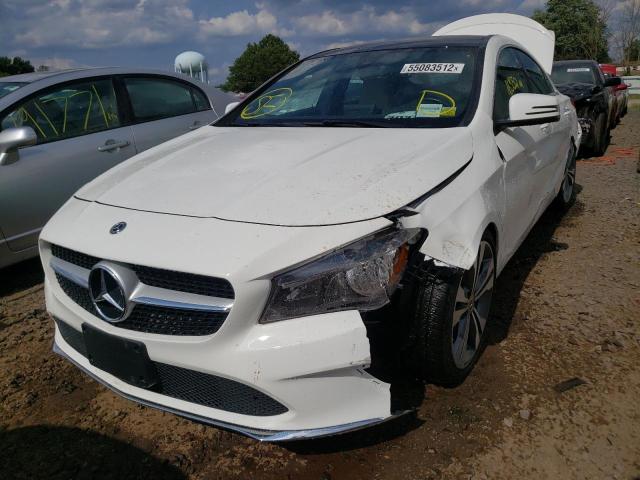 WDDSJ4GB6KN770574 - 2019 MERCEDES-BENZ CLA 250 4MATIC WHITE photo 2